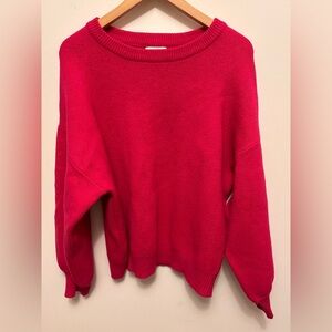 Molly Bracken Bold Pink Crew Neck Sweater